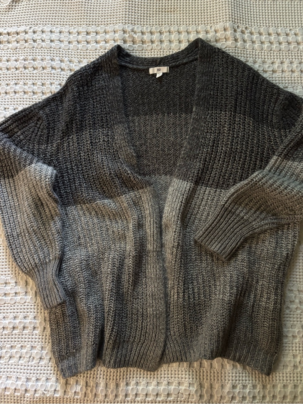 BP grey chunky cardigan